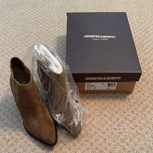 Johnston & Murphy Women’s Brown Suede Boots - NWT